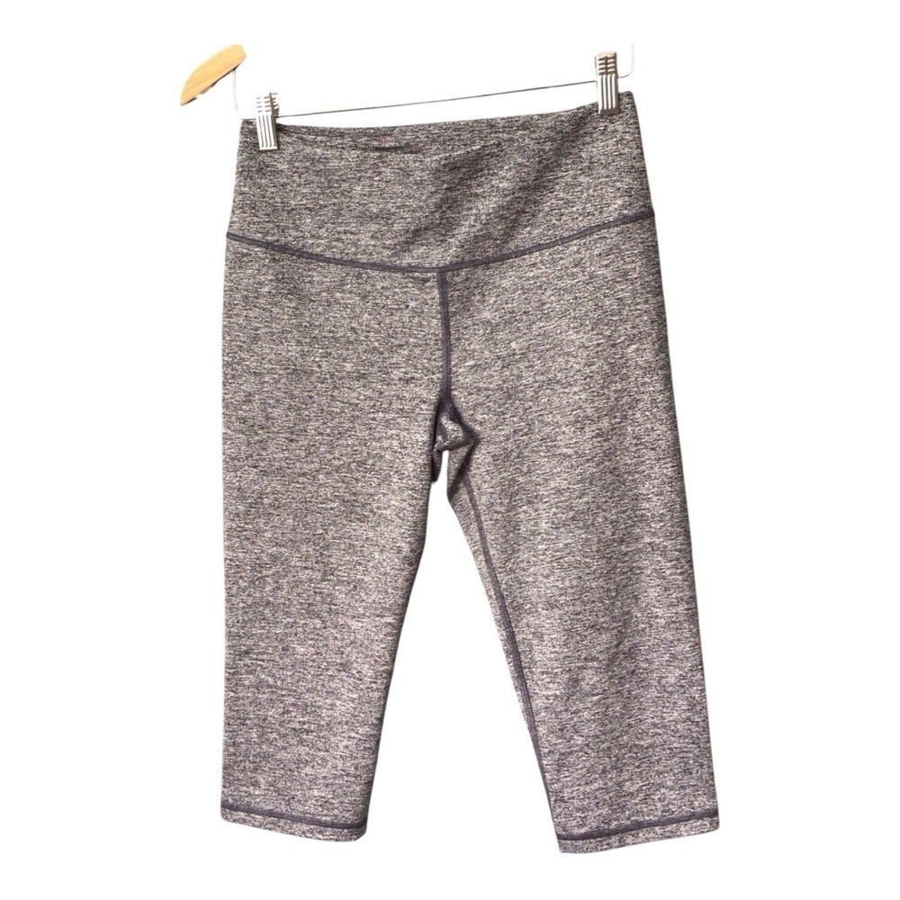 Victoria Secret Sz Large Heathered Gray Cropped Leggings Capri Size Medium